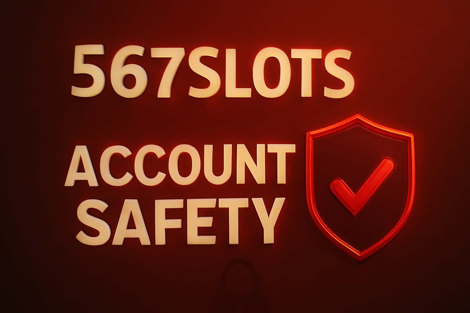 Informational scene displaying 567Slots Account Safety measures.