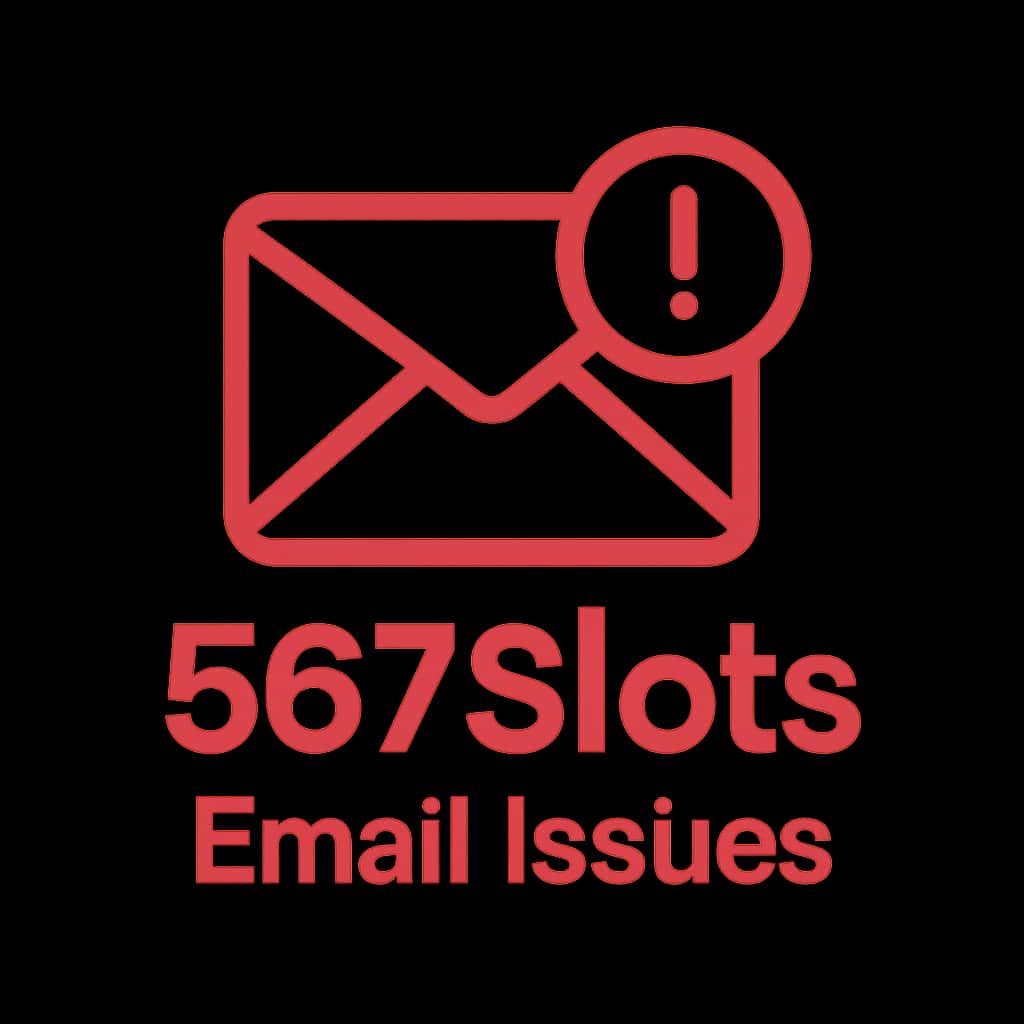 Icon representing email issues for 567Slots.