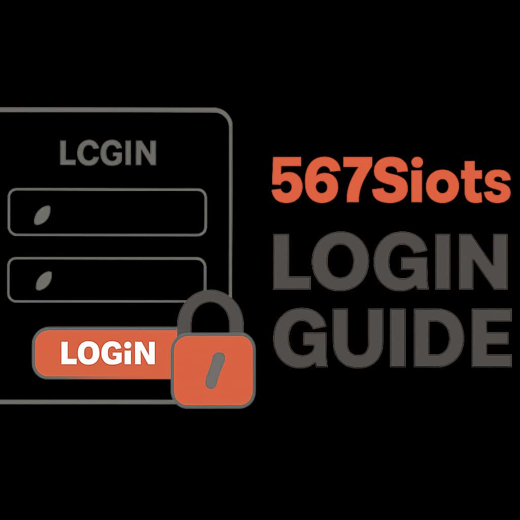 An educational diagram about the login process for 567Slots.