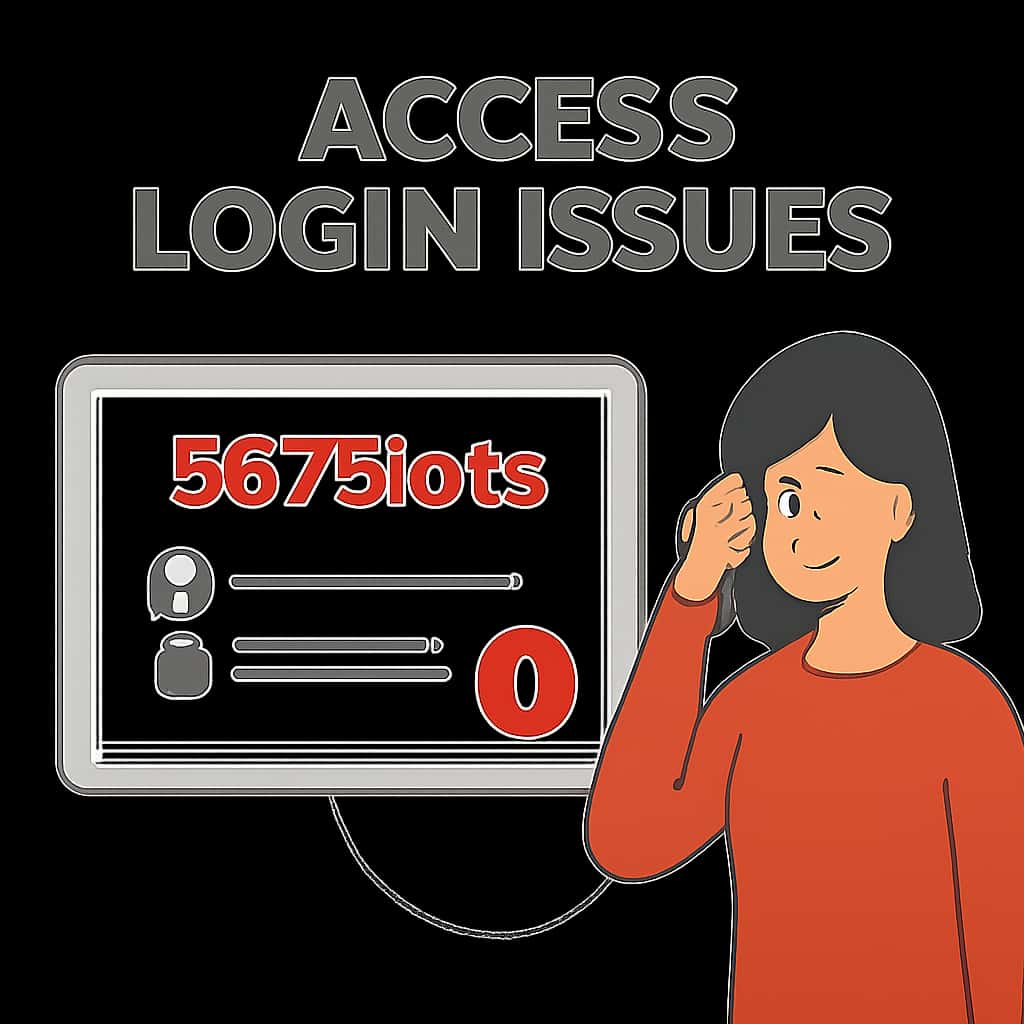 Illustration explaining access login issues on 567Slots.