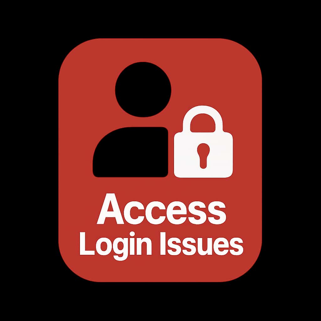 Icon representing access login issues on 567Slots.