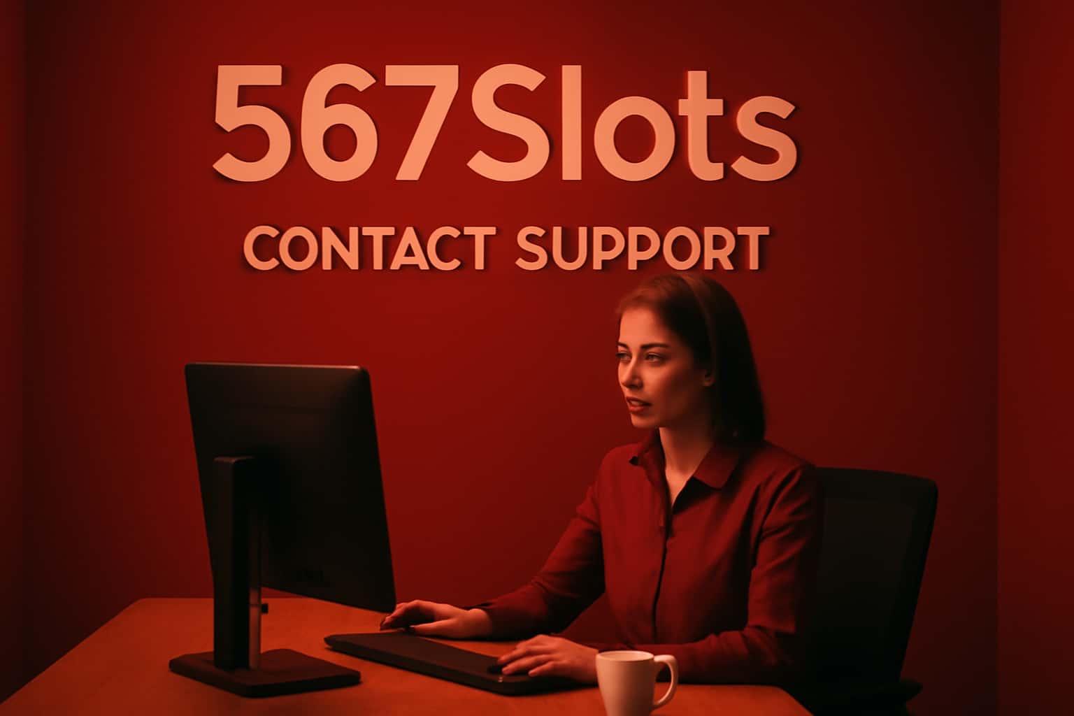 An informative visual representation of 567Slots Support with clear text.