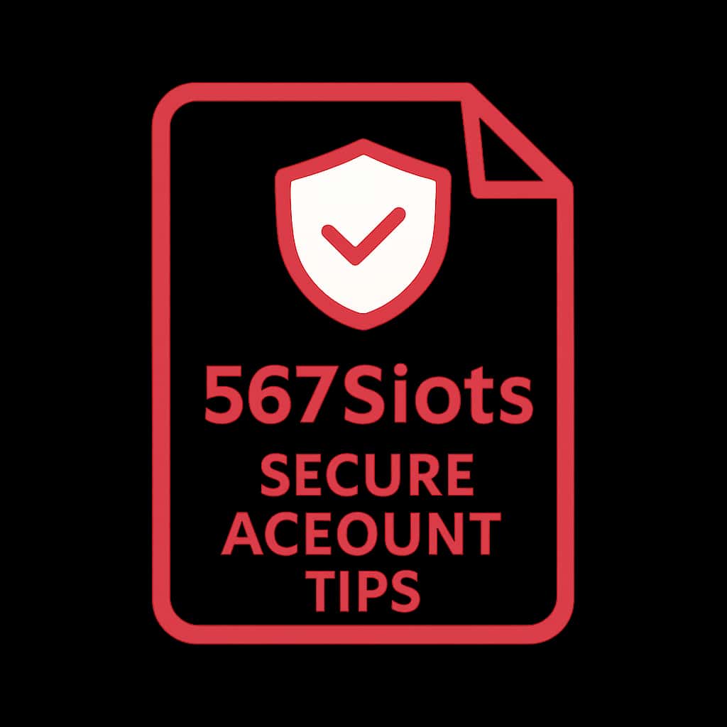 An icon symbolizing secure account tips for 567Slots.