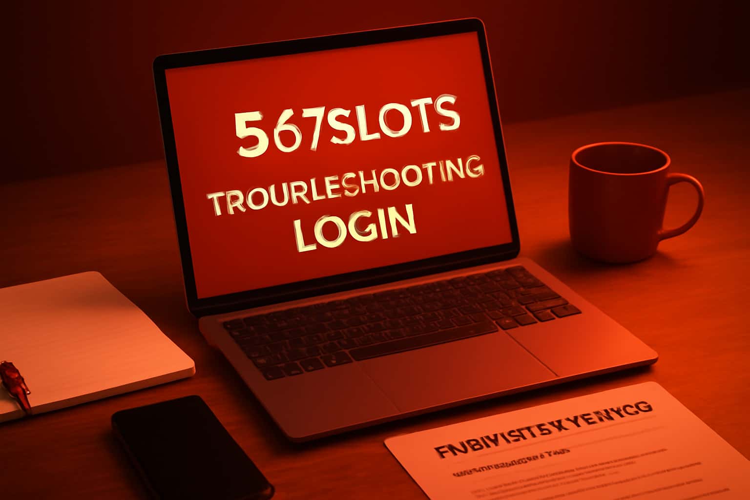 A visual representation of troubleshooting login issues for 567Slots.