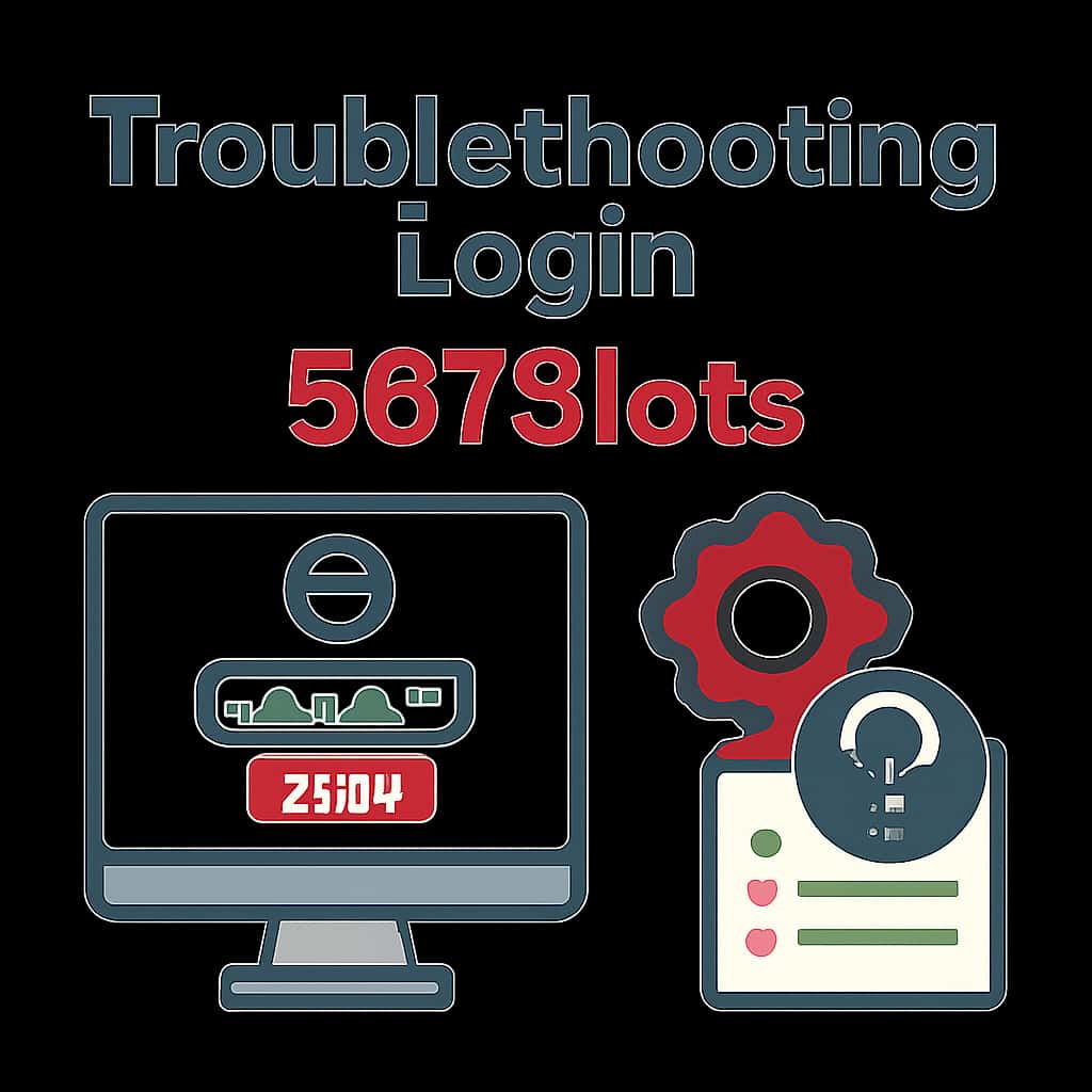 Diagram illustrating common troubleshooting steps for logging into 567Slots.