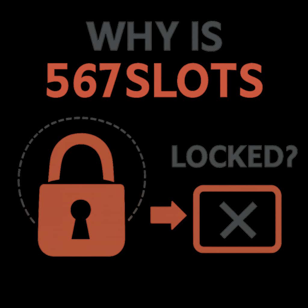 Diagram outlining reasons for account locks on 567Slots.